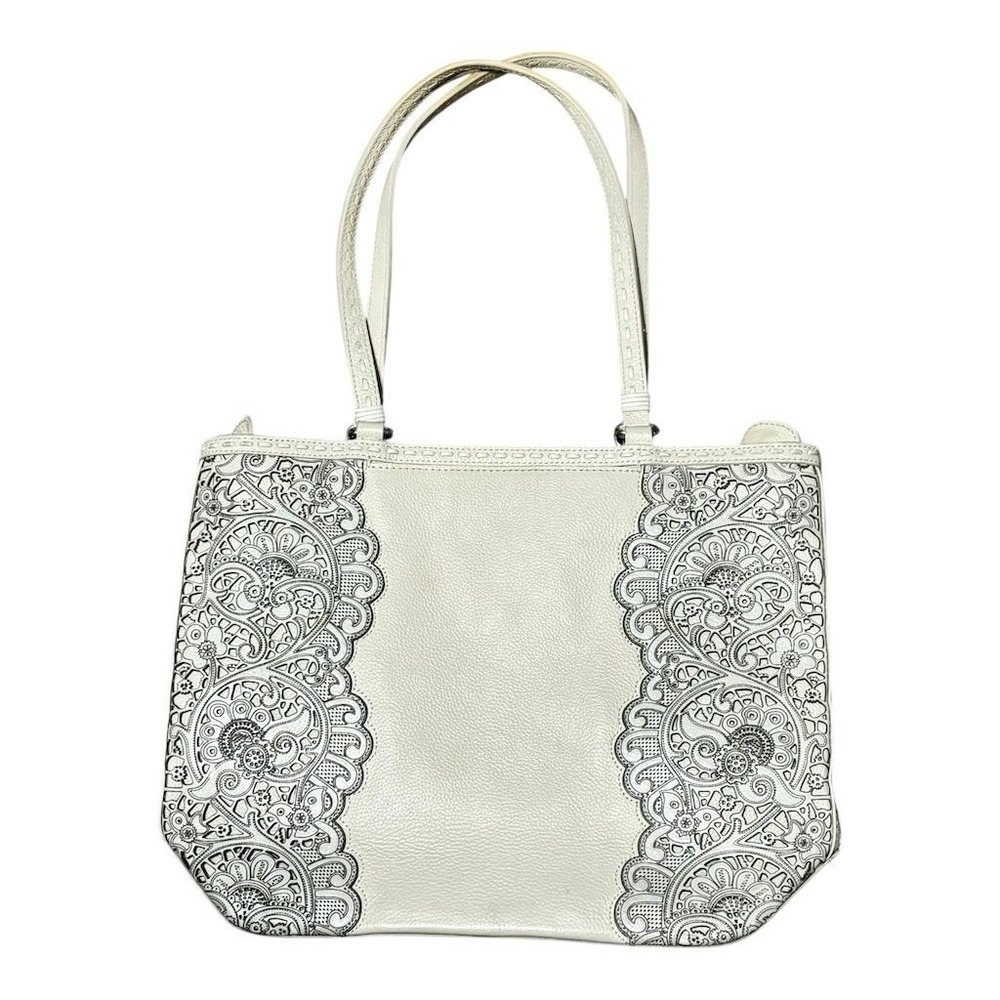 Brighton Clementine Off-White‎ Tote Bag with Laser Cut Design retired